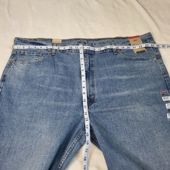 Men's Levi's 550 Relaxed-Fit Stretch Straight Blue Jeans 48x32 New - Picture 8 of 15